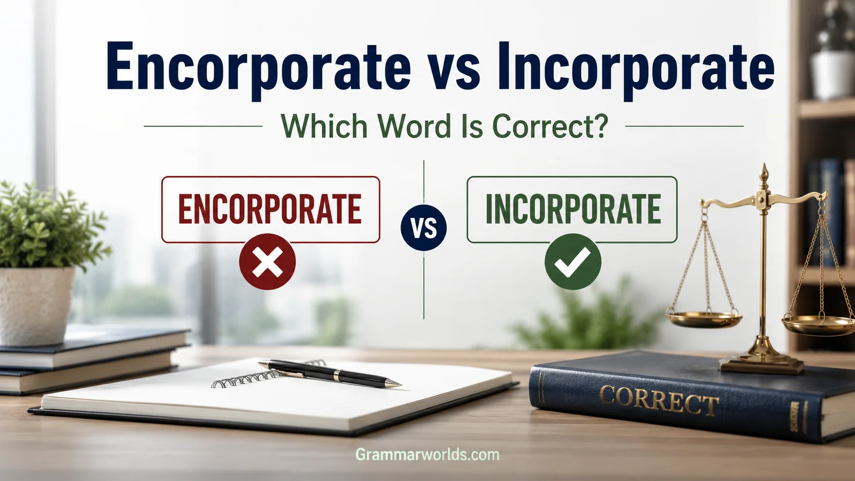 Encorporate vs Incorporate