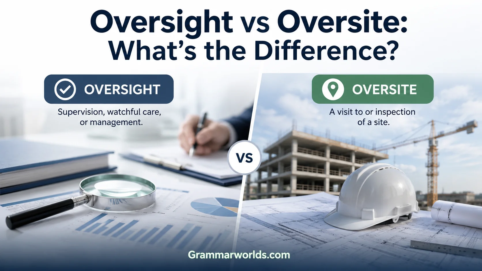 Oversight vs Oversite: What's the Difference?
