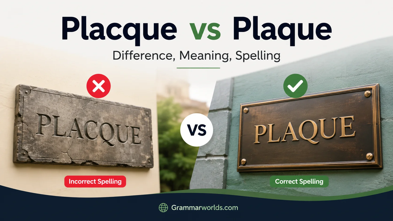 Placque vs Plaque