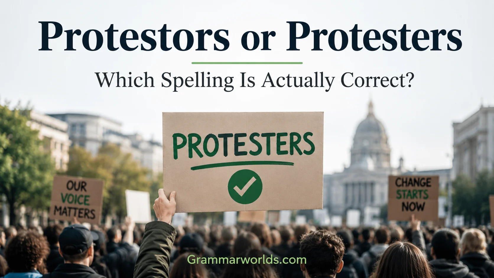 Protestors or Protesters