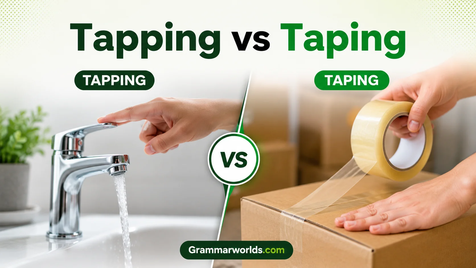 Tapping vs Taping