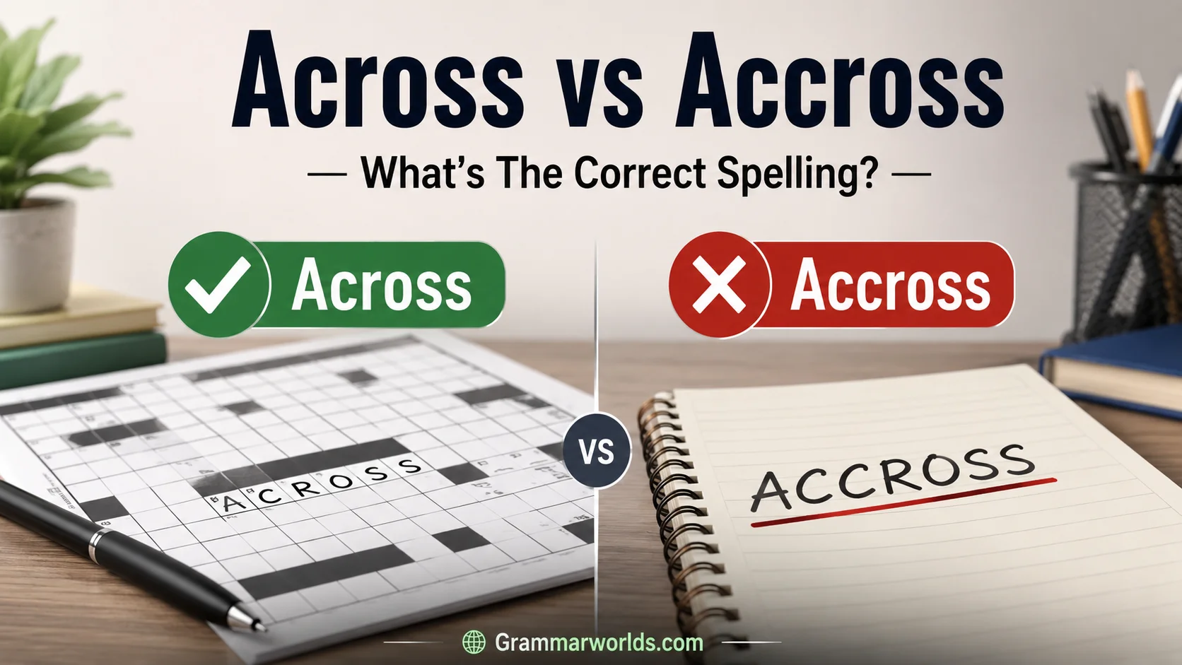 Across vs Accross