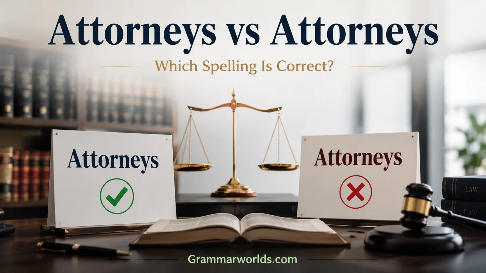 Attorneys vs Attorneys Which Spelling Is Correct?