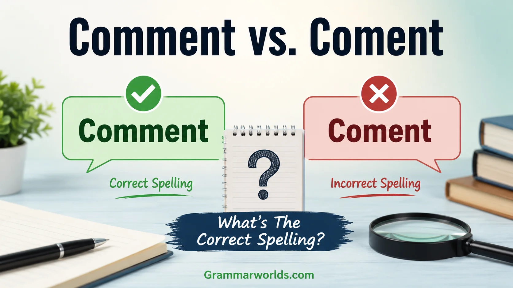 Comment vs. Coment