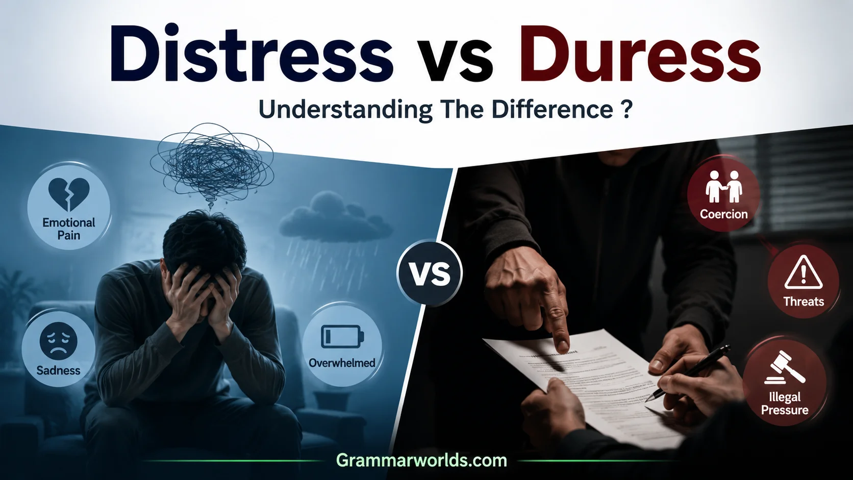 Distress vs Duress Understanding The Difference ?