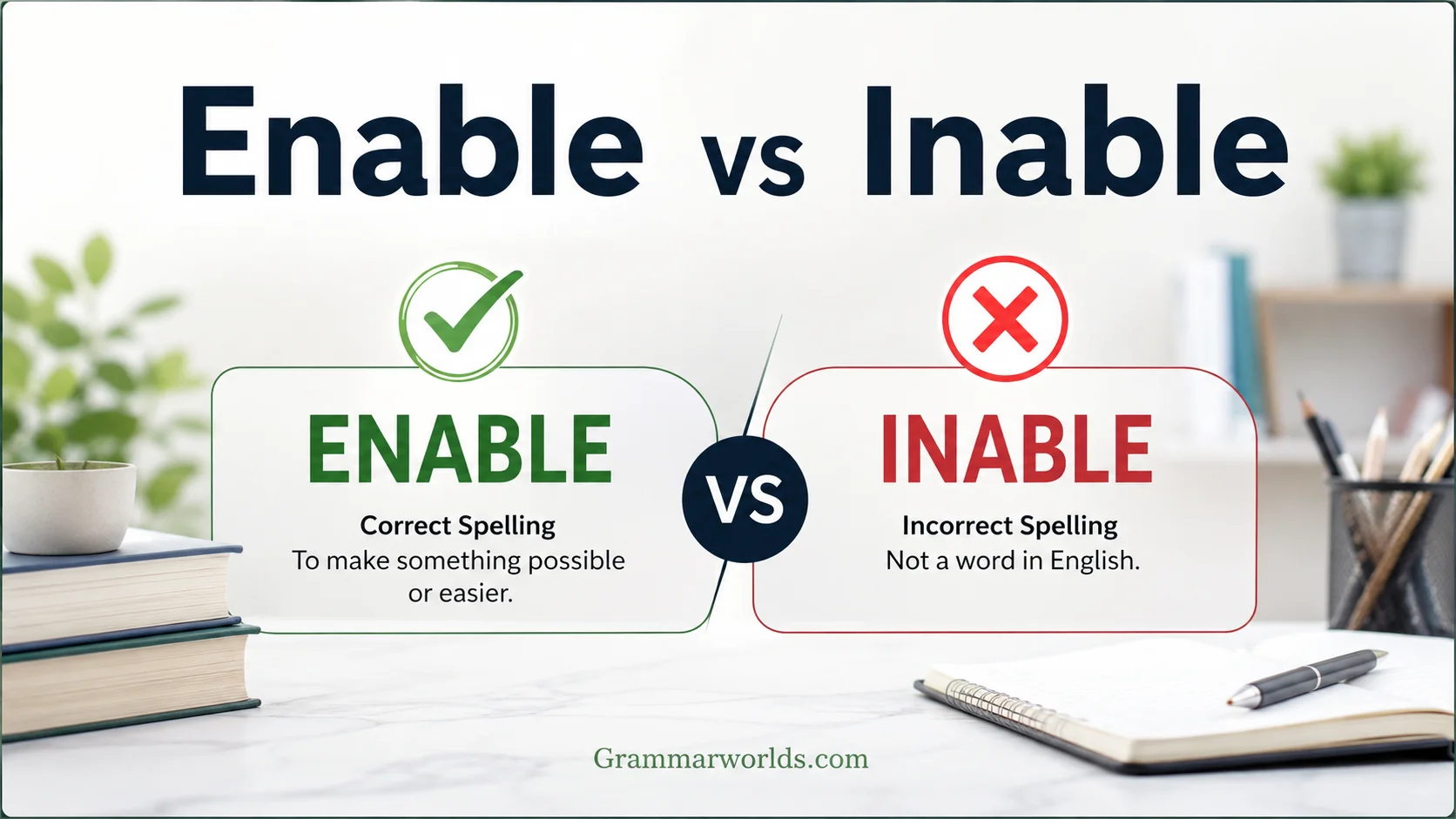 Enable vs Inable