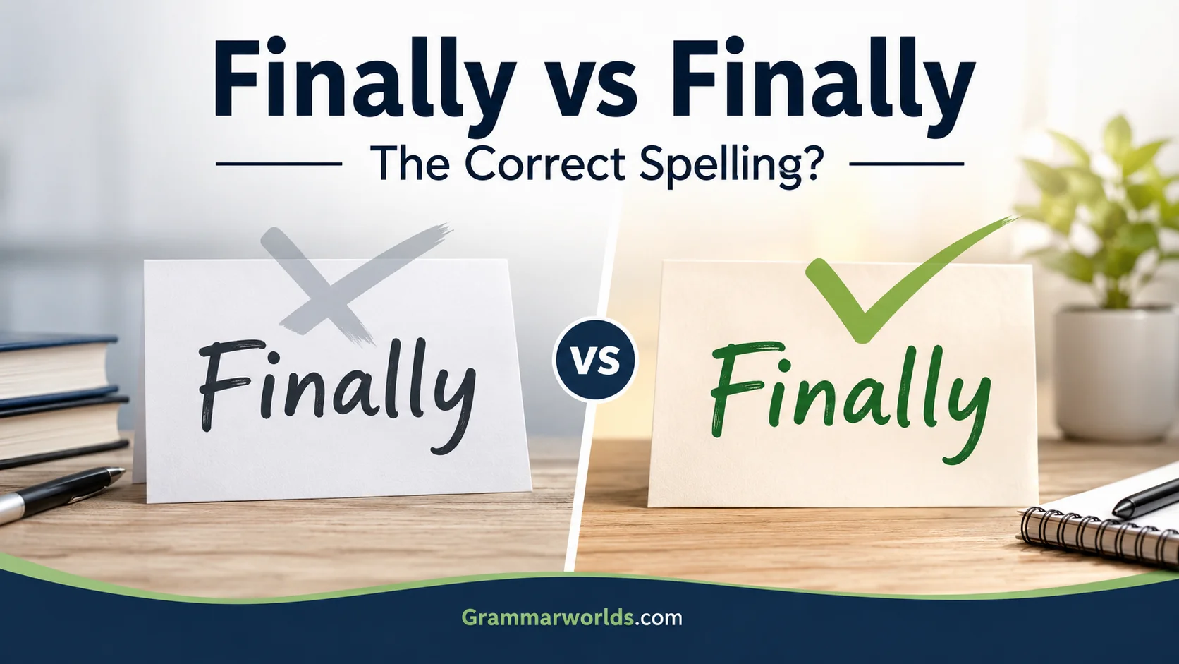 Finally vs Finally The Correct Spelling?