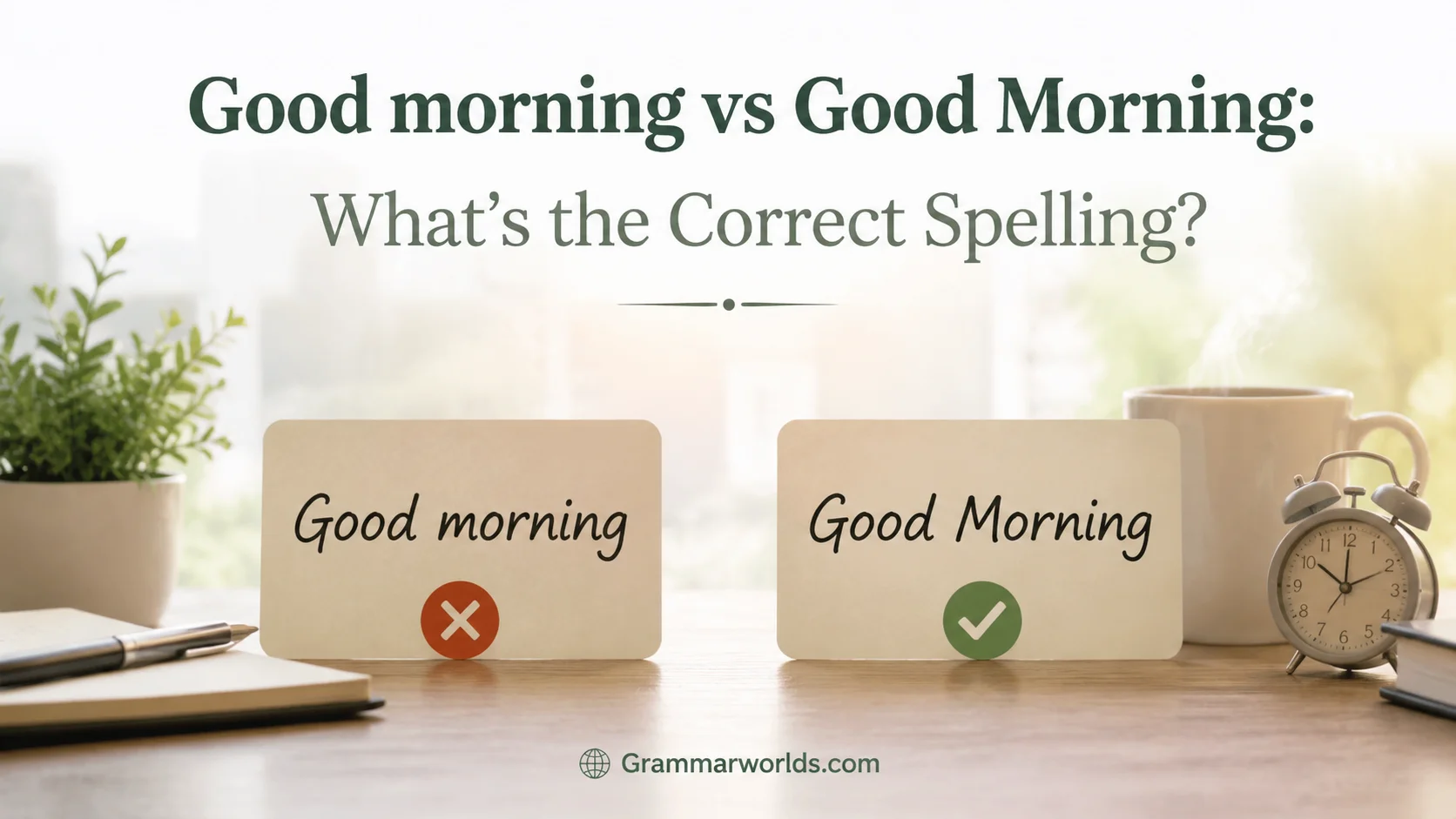 Good morning vs Good Morning: What’s the Correct Spelling?