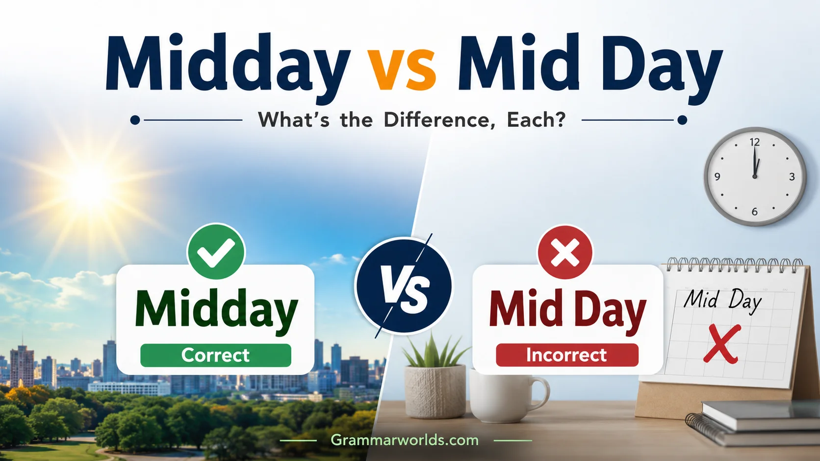 Midday vs Mid Day What’s the Difference, Each?
