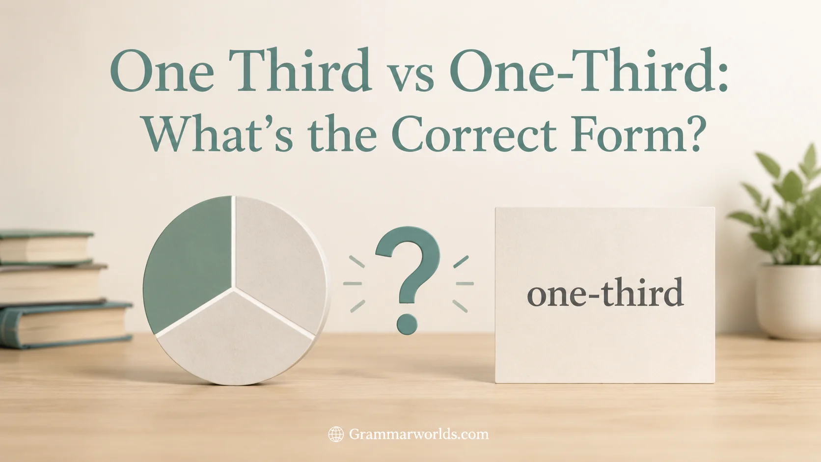 One Third vs One-Third: What's the Correct Form?