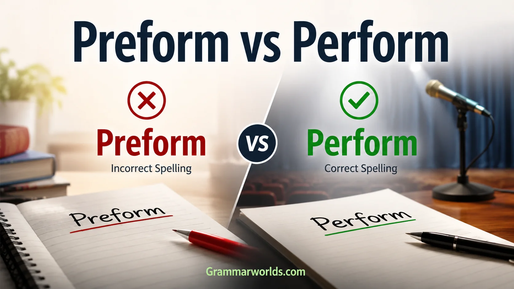 Preform vs Perform: Confusion, Meaning, Spelling
