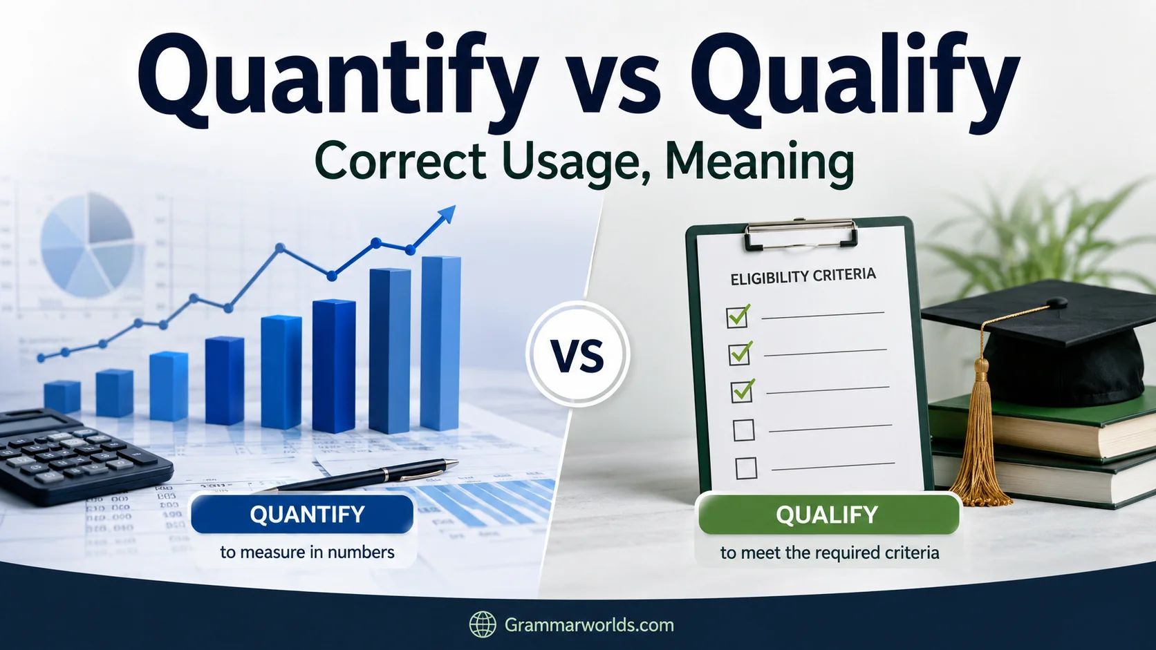 Quantify vs Qualify: Differences, Meanings