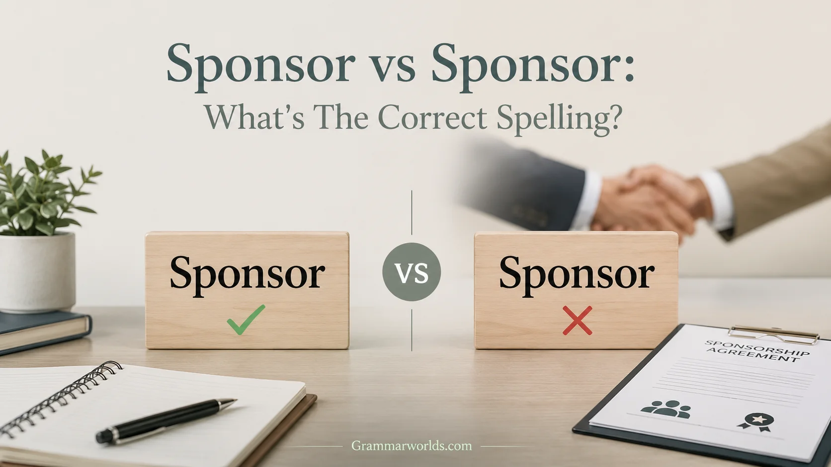 Sponsor vs Sponsor: What's The Correct Spelling?