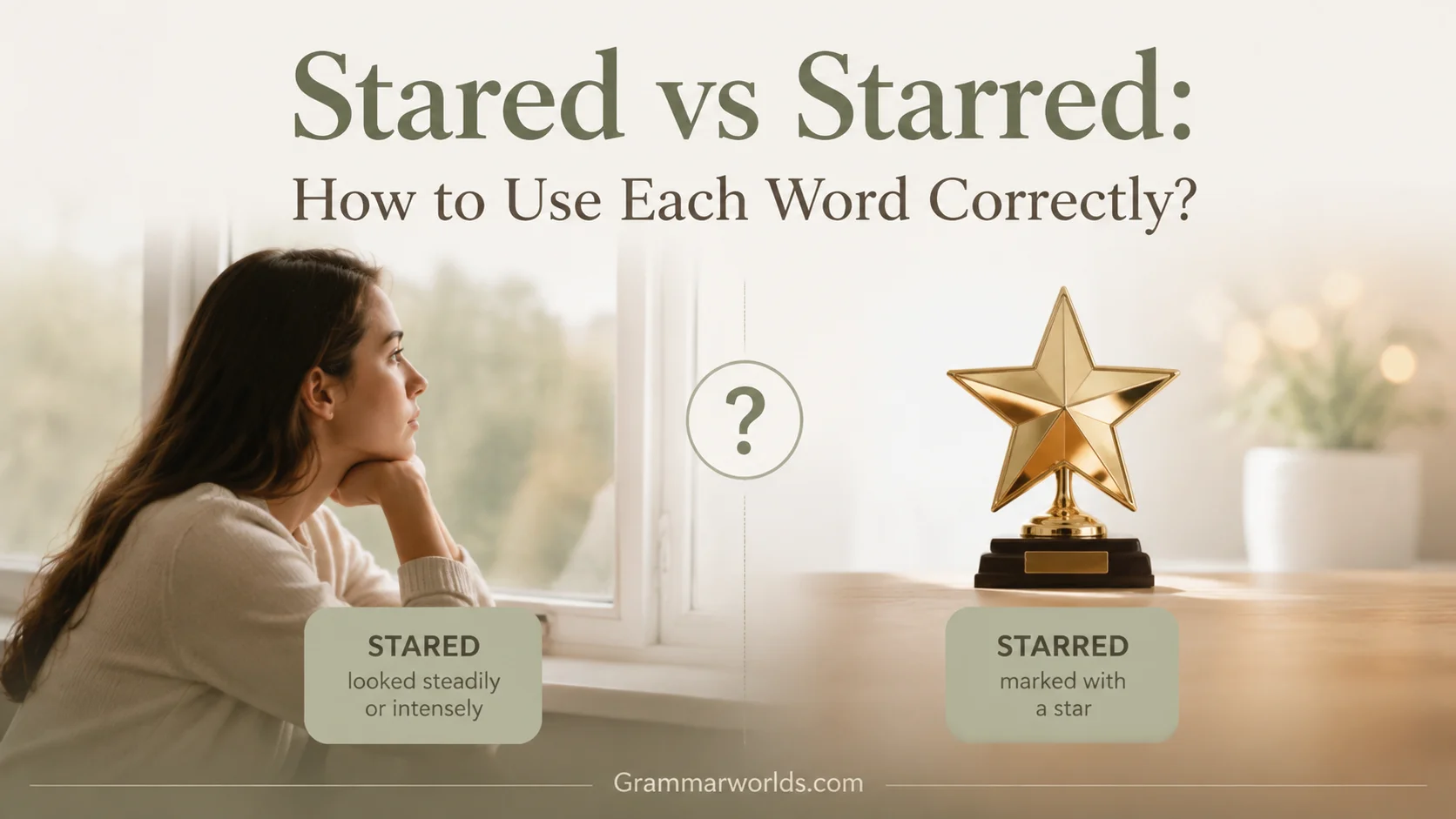 Stared vs Starred: How to Use Each Word Correctly?
