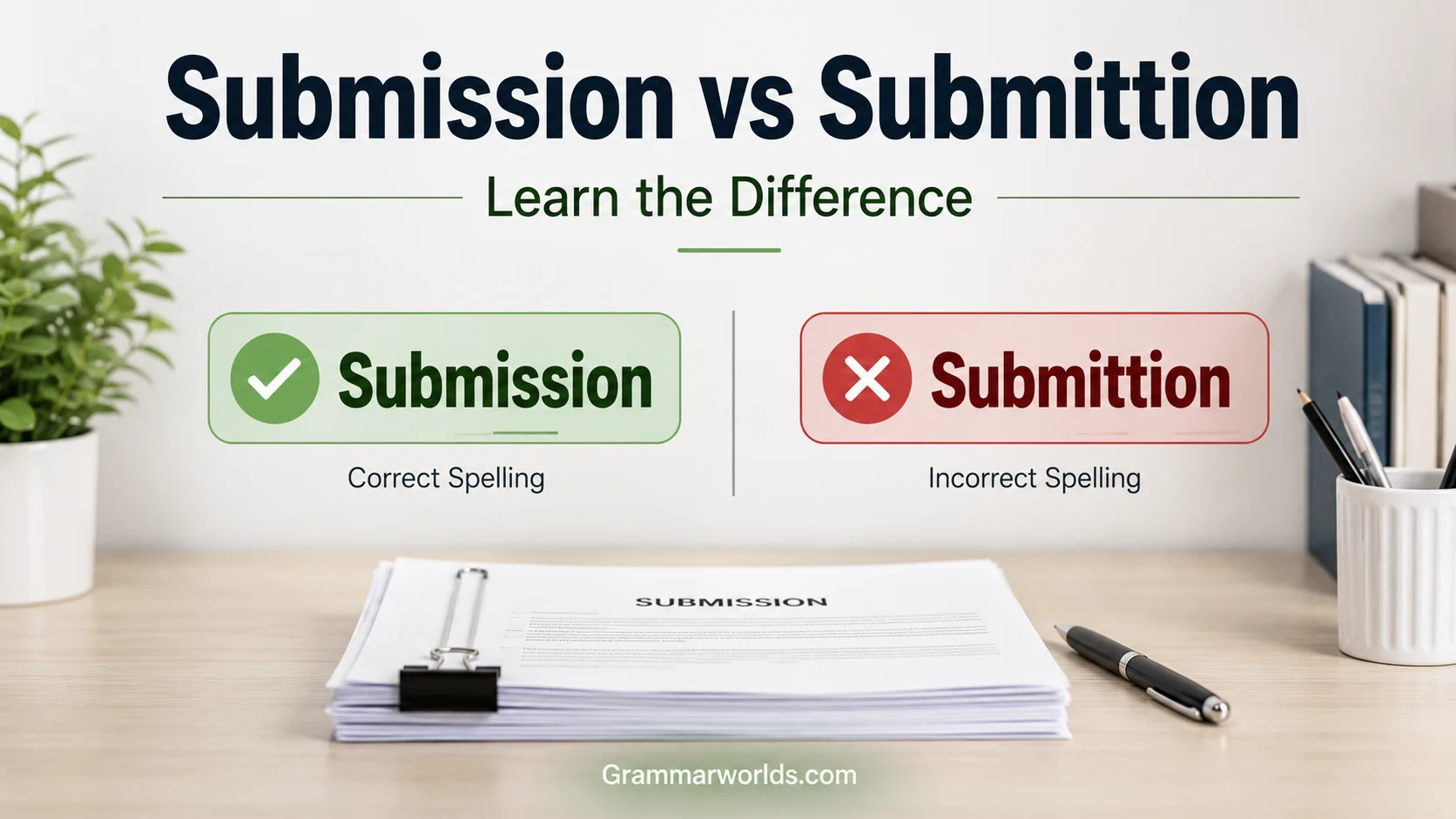Submission vs Submittion