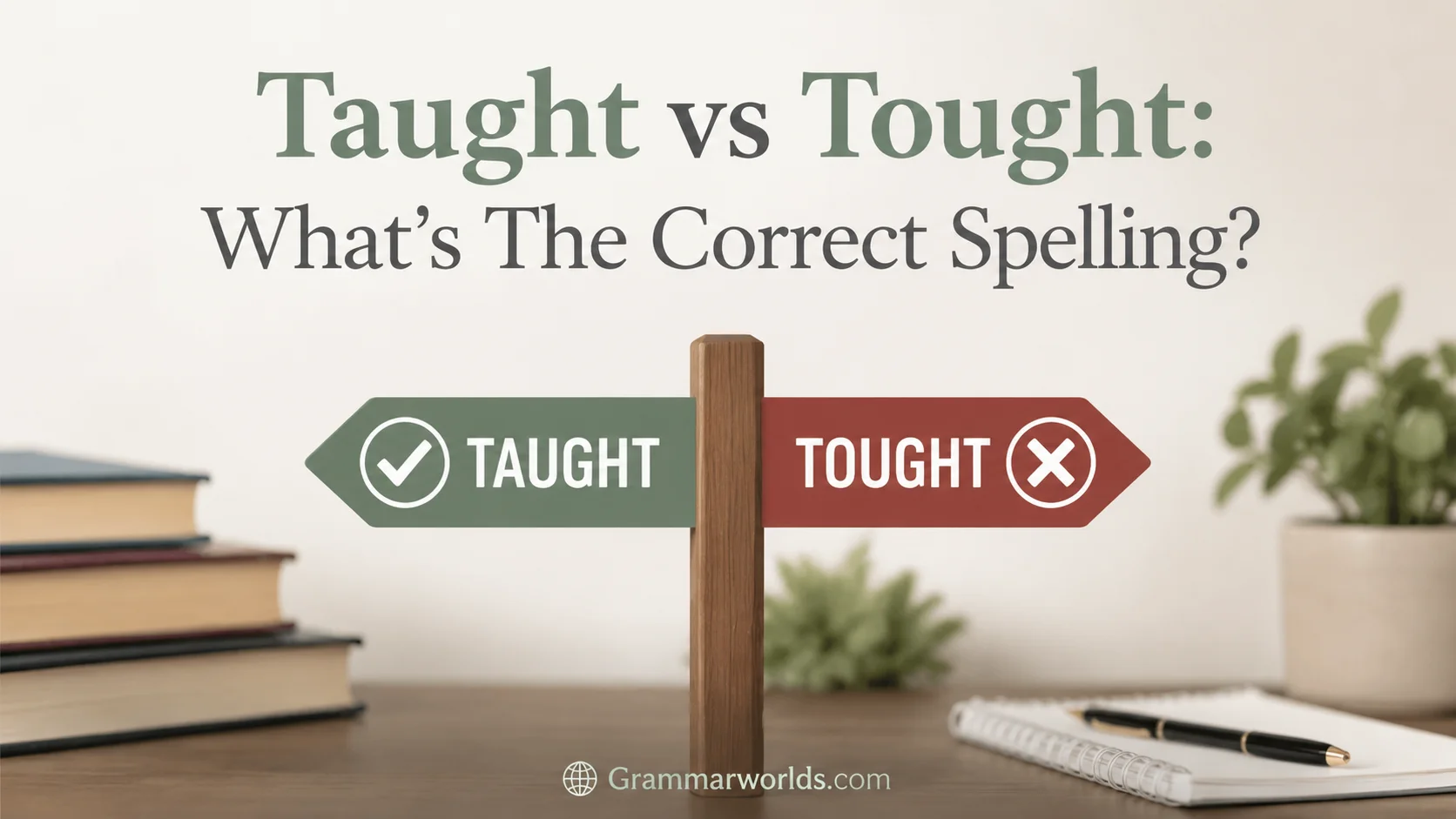 Taught vs Tought: What’s The Correct Spelling?