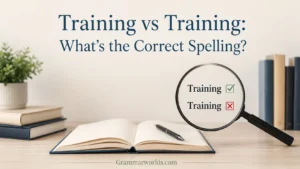 Training vs Training: What's the Correct Spelling?