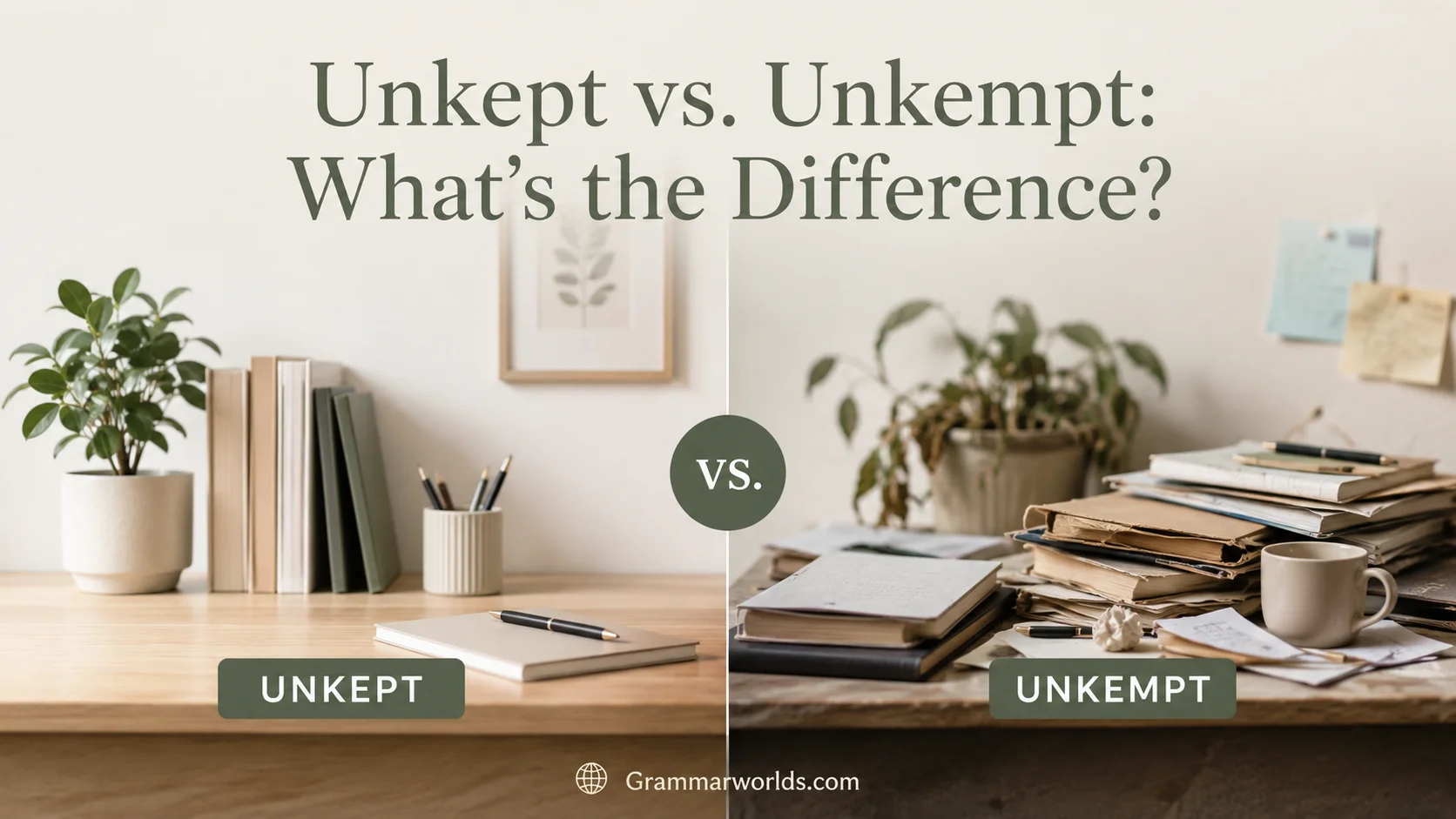 Unkept vs. Unkempt: What's the Difference?